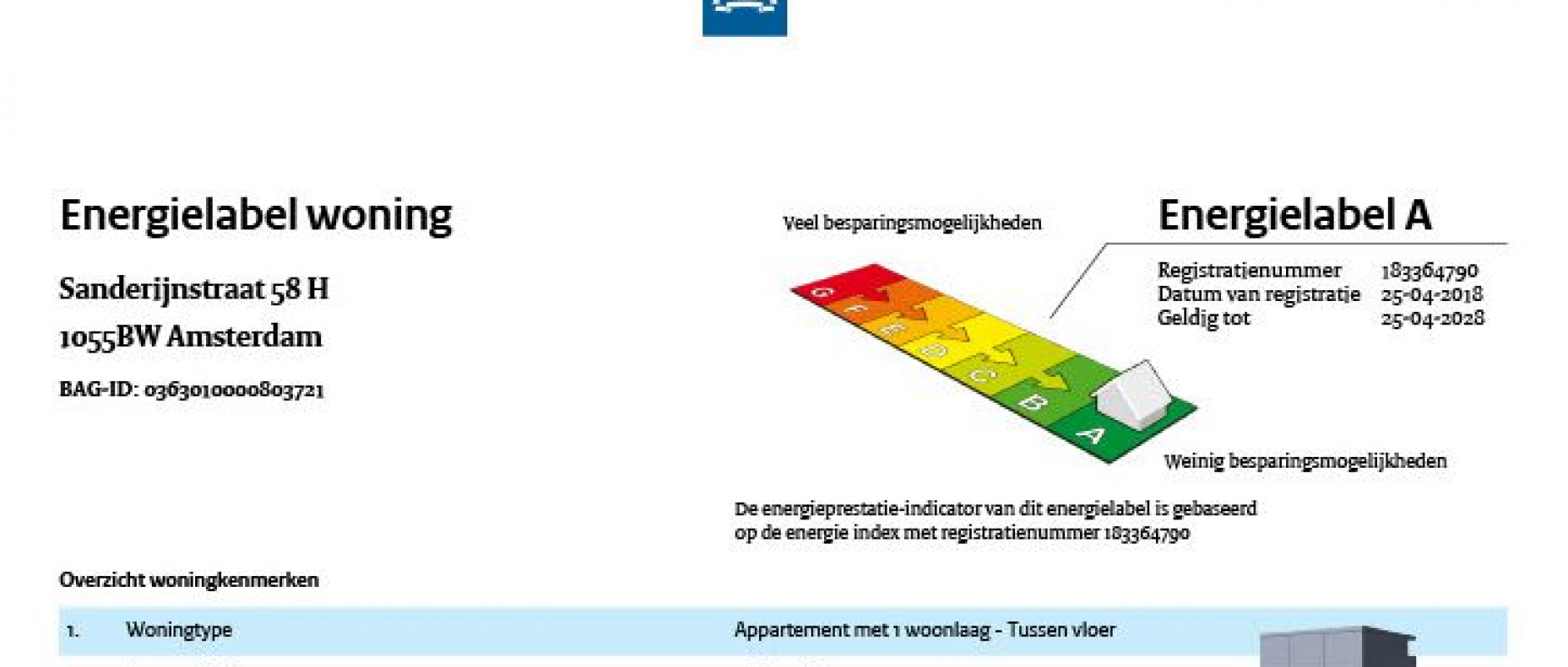 Woning te koop aan de Sanderijnstraat 58HS te Amsterdam